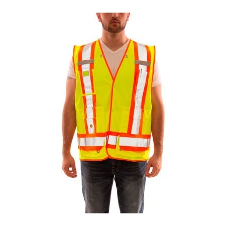 Tingley 100% Polyester Solid, Snap front closure Closure, Lime, Size 4XL/5XL V71852C.4X-5X